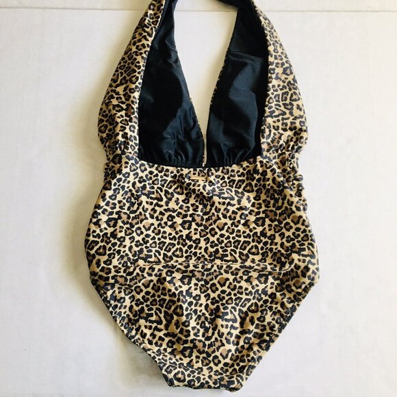 Nicole Miller One Piece Animal Print Swimsuit Size Small Wear It 6 Ways - Picture 4 of 10